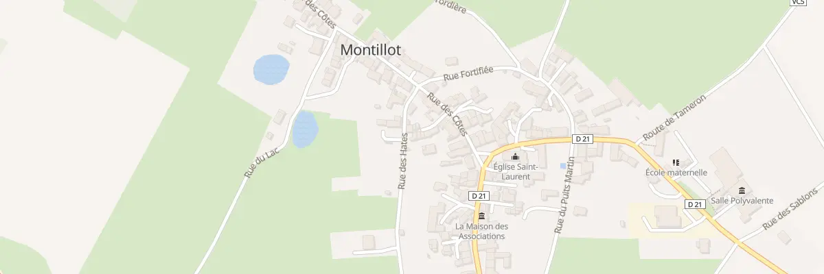 Plan du 22 Rue des Hàtes à Montillot