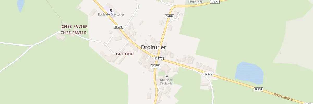 Plan du 2 Rte Impériale à Droiturier