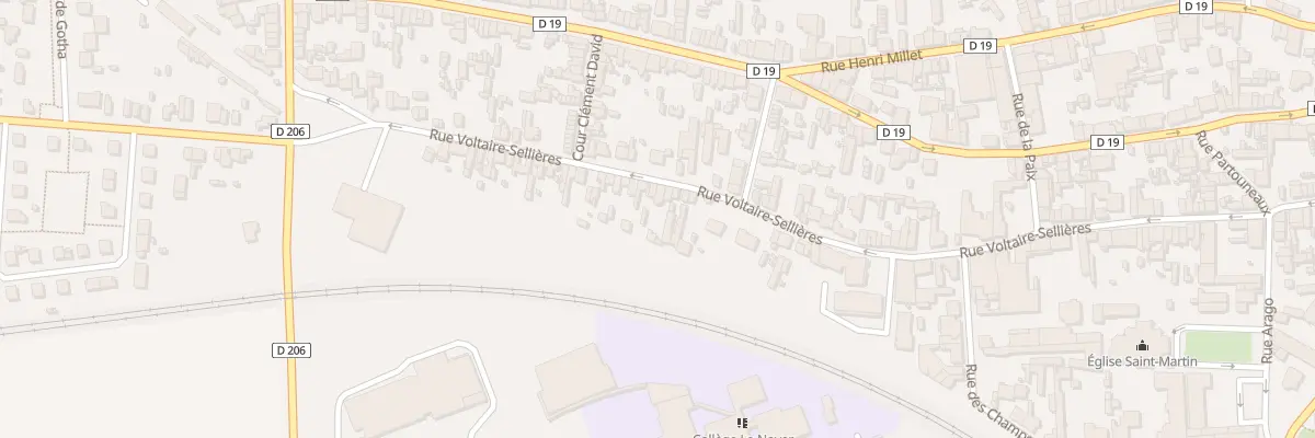 Plan du 95 Rue Voltaire Sellières à Romilly-sur-Seine