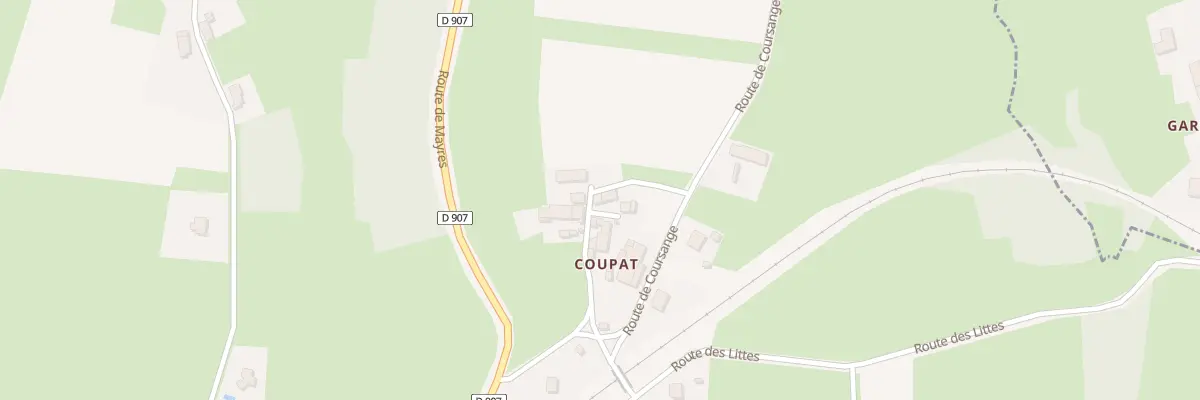 Plan du 5040 Coupas à Mayres