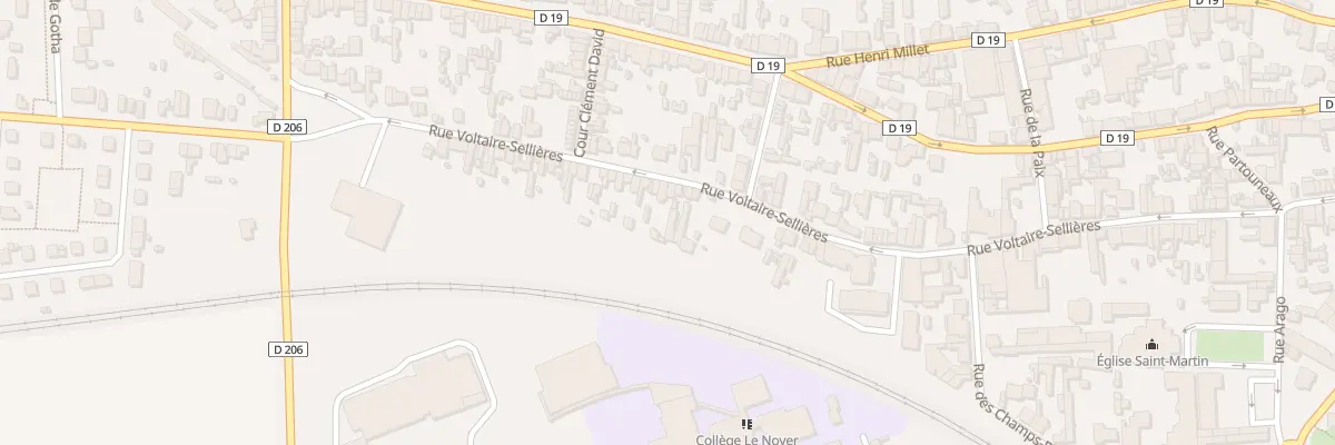 Plan du 93 Rue Voltaire Sellières à Romilly-sur-Seine