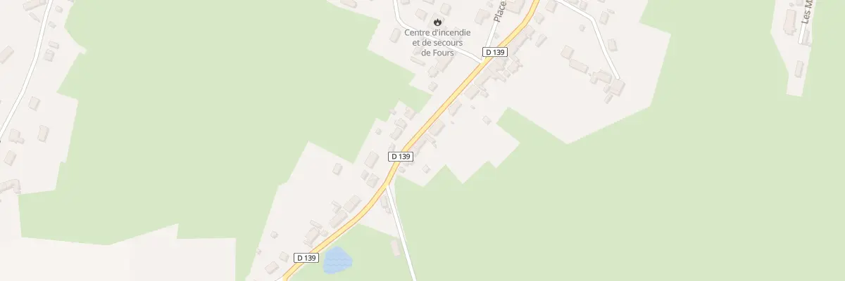 Plan du 11 Rte de Montambert à Fours
