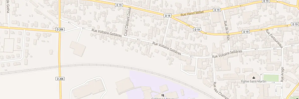 Plan du 89A Rue Voltaire Sellières à Romilly-sur-Seine
