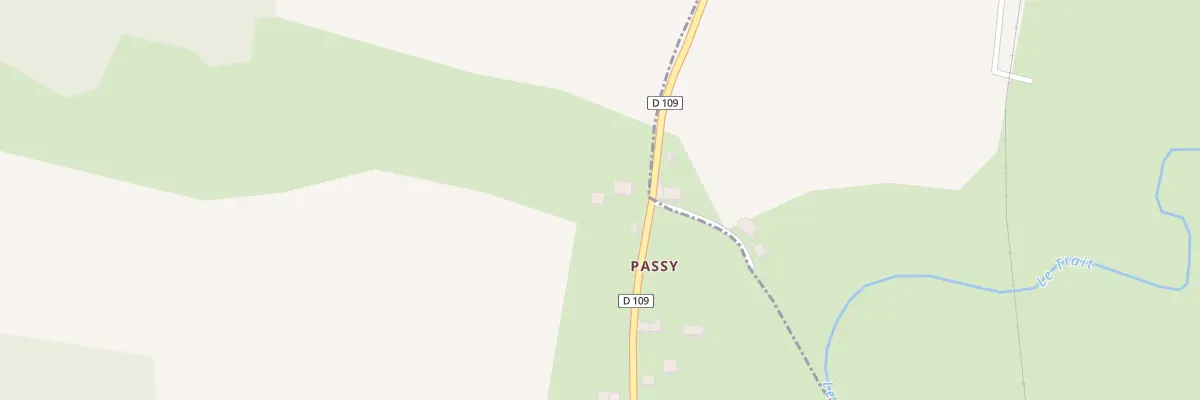 Plan du 102 Passy à Brinay