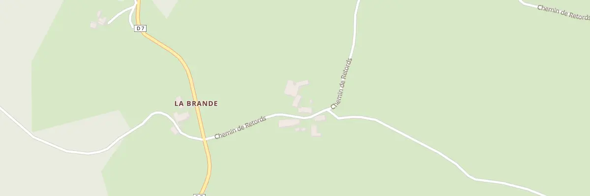 Plan du 80 Che de Retords à La Chabanne