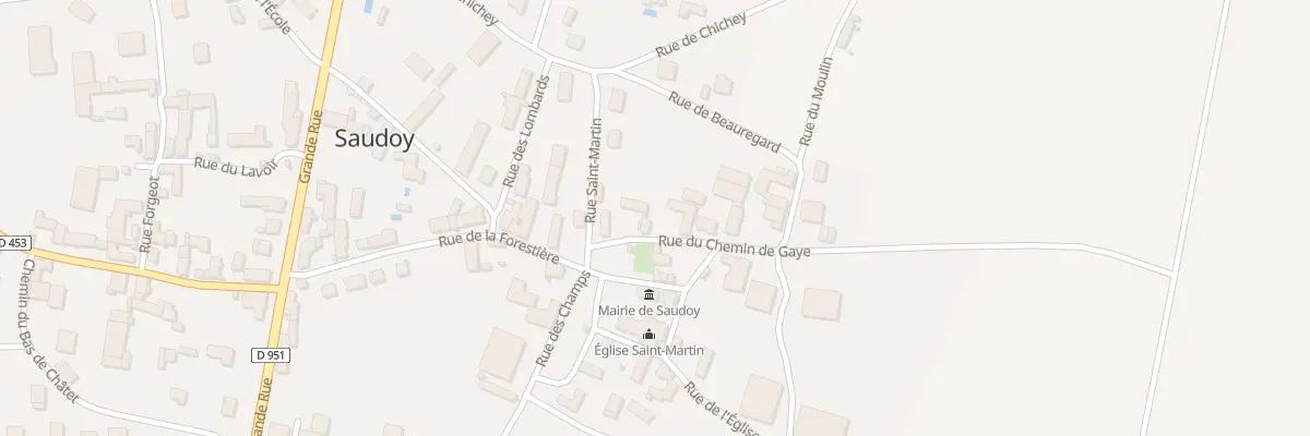 Plan du 3 Rue du Chemin de Gaye à Saudoy