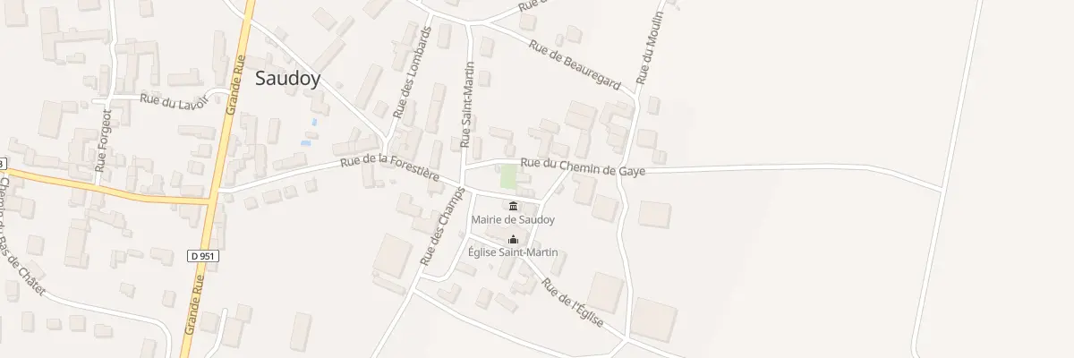 Plan du 3 Rue de la Mairie à Saudoy