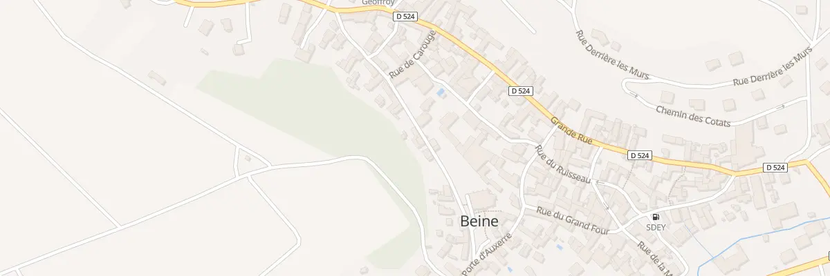 Plan du 15X Rue de la Voie Neuve à Beine