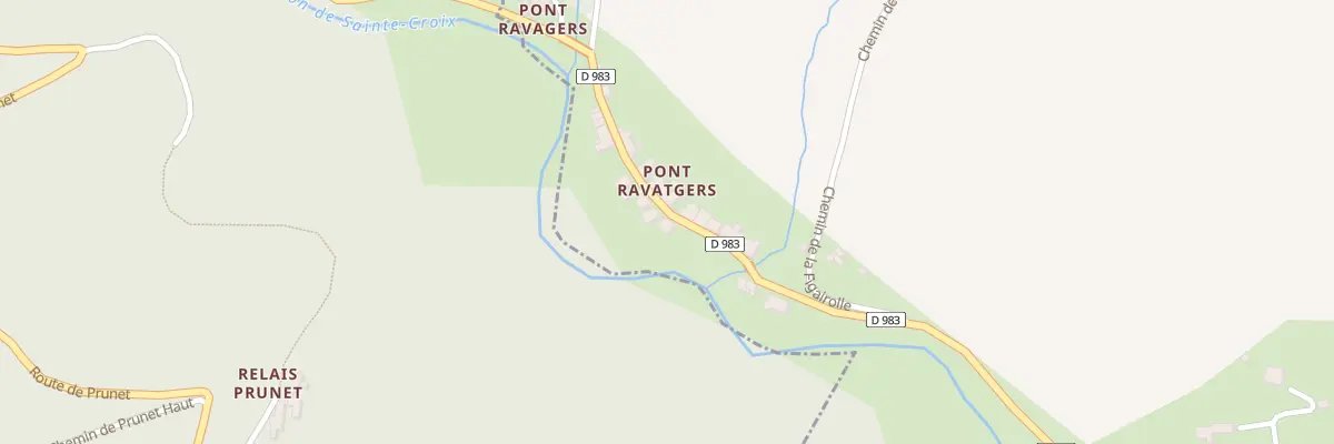 Plan du 5015 Pont Ravatgers à Sainte-Croix-Vallée-Française