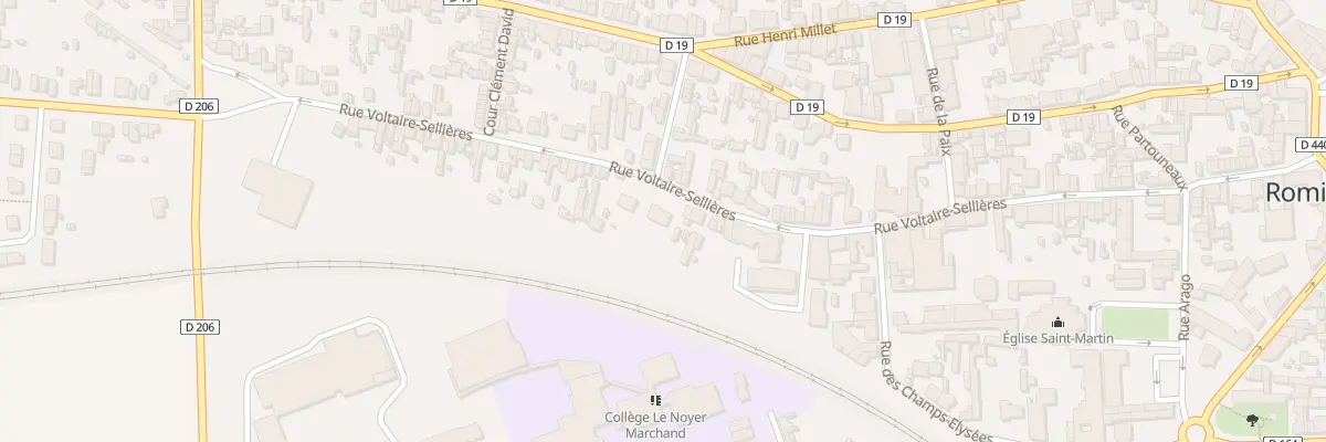 Plan du 79 Rue Voltaire Sellières à Romilly-sur-Seine