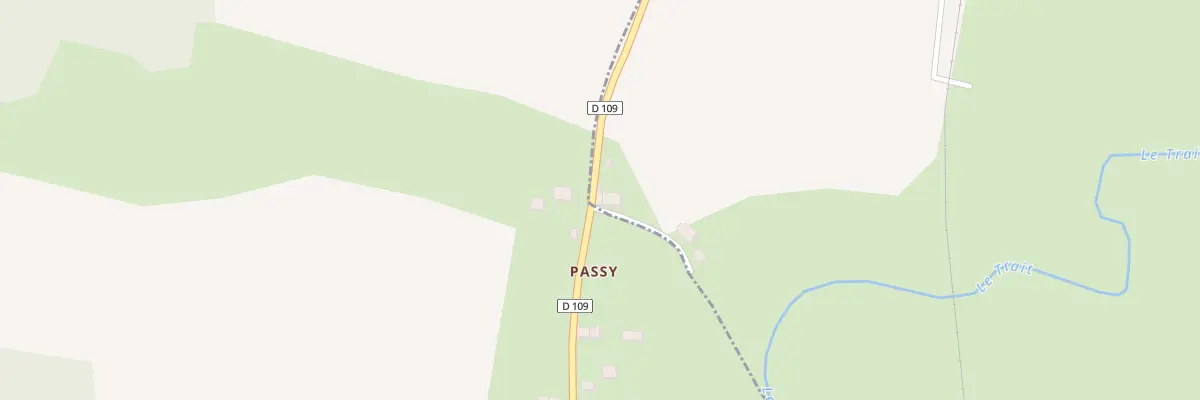 Plan du 100 Passy à Brinay