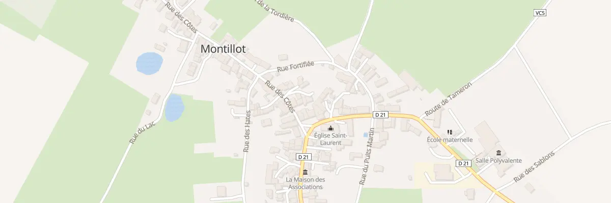 Plan du 4B Rue des Côtes à Montillot