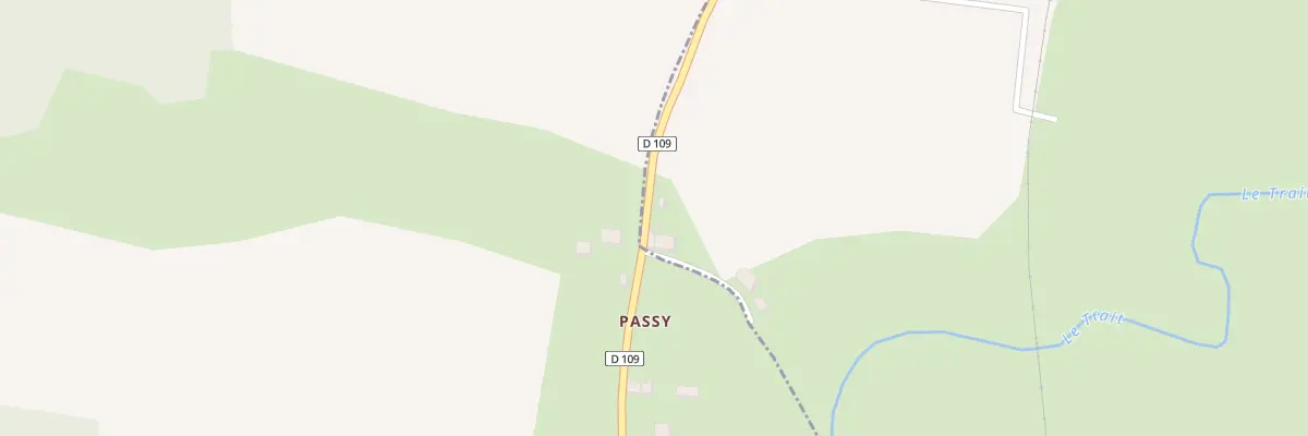 Plan du 3 Passy à Brinay