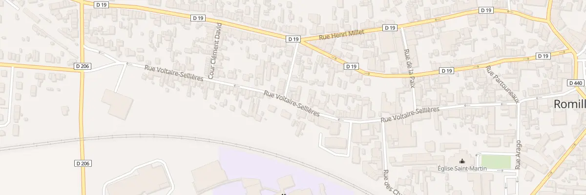 Plan du 106B Rue Voltaire Sellières à Romilly-sur-Seine
