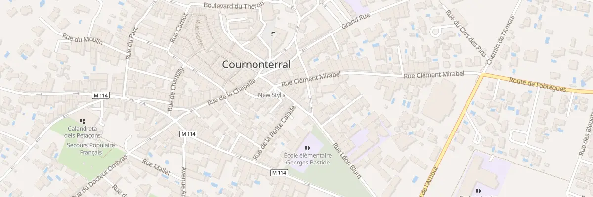 Plan du 15 Rue Grande Calade à Cournonterral