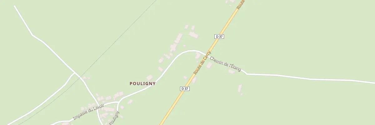 Plan du 10 Rte de Cercy à Montaron