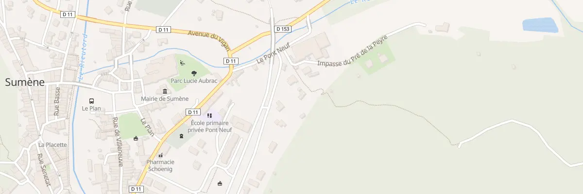 Plan du 5988 L’Ubac et Camp des Baous à Sumène