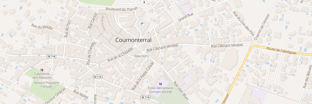 Plan du 10 Rue Clément MIRABEL à Cournonterral