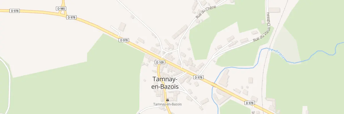 Plan du 41 Rue du Chêne à Tamnay-en-Bazois
