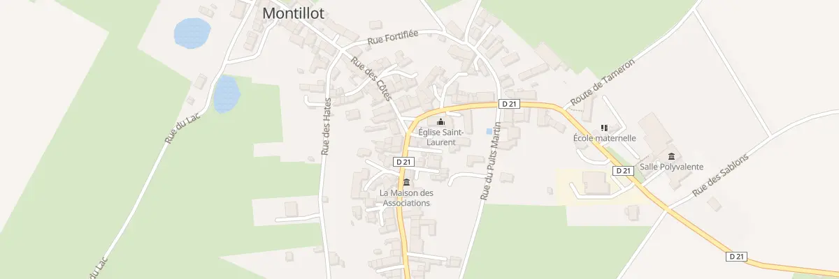 Plan du 3 Pl Saint-laurent à Montillot