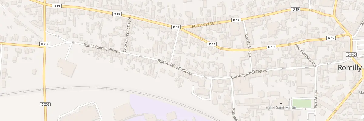 Plan du 106 Rue Voltaire Sellières à Romilly-sur-Seine