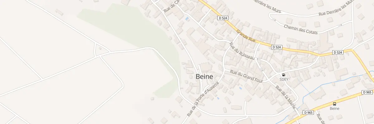 Plan du 13 Rue de la Voie Neuve à Beine