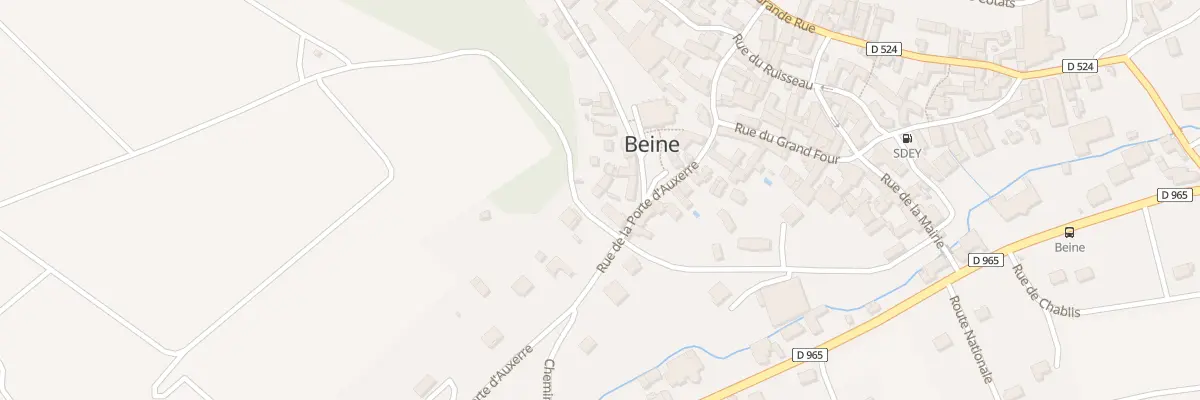 Plan du 1 Rue de la Voie Neuve à Beine