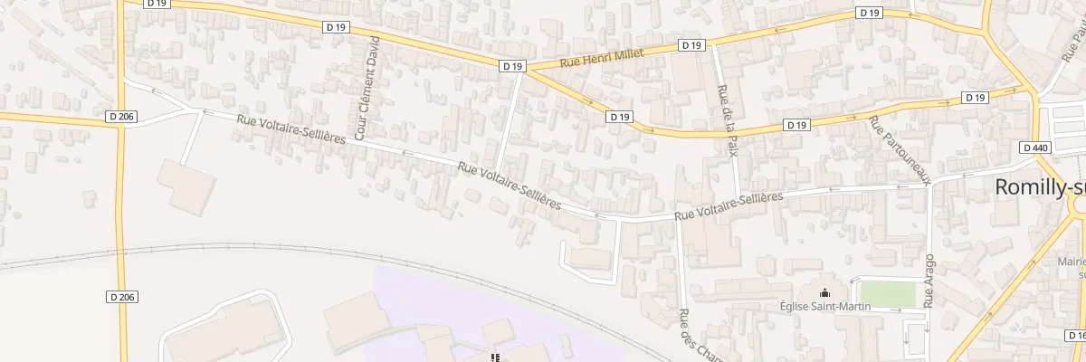 Plan du 104 Rue Voltaire Sellières à Romilly-sur-Seine