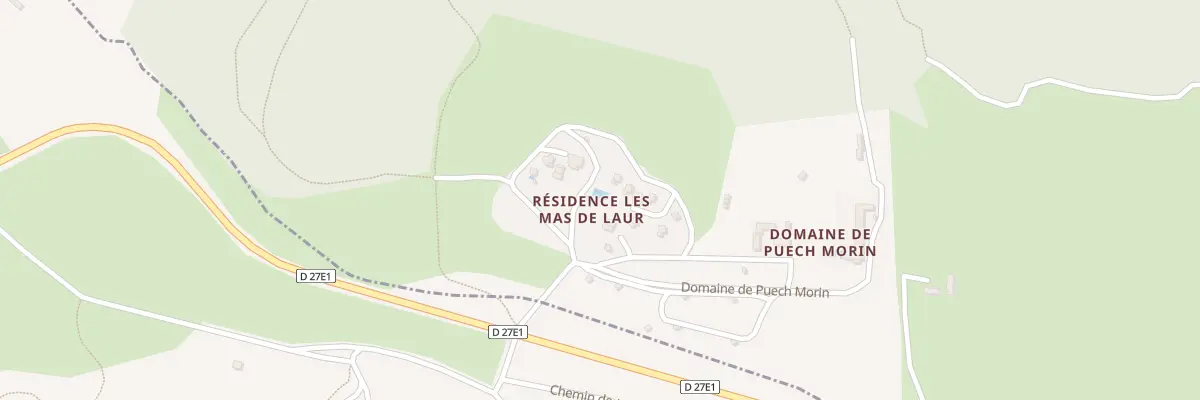 Plan du 1880 Res Les Mas de Laur à Vailhauquès
