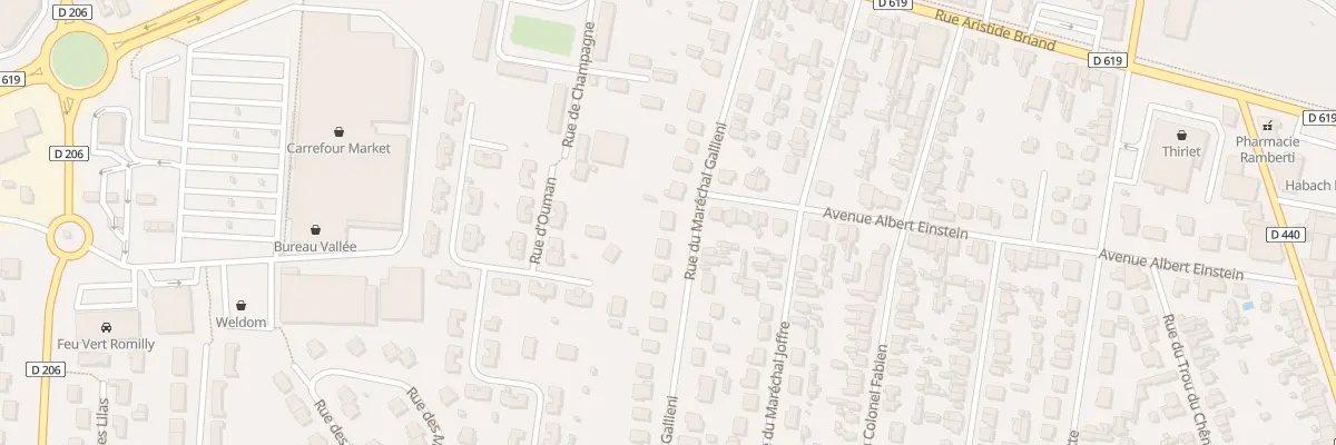 Plan du 18 Rue Marechal Gallieni à Romilly-sur-Seine