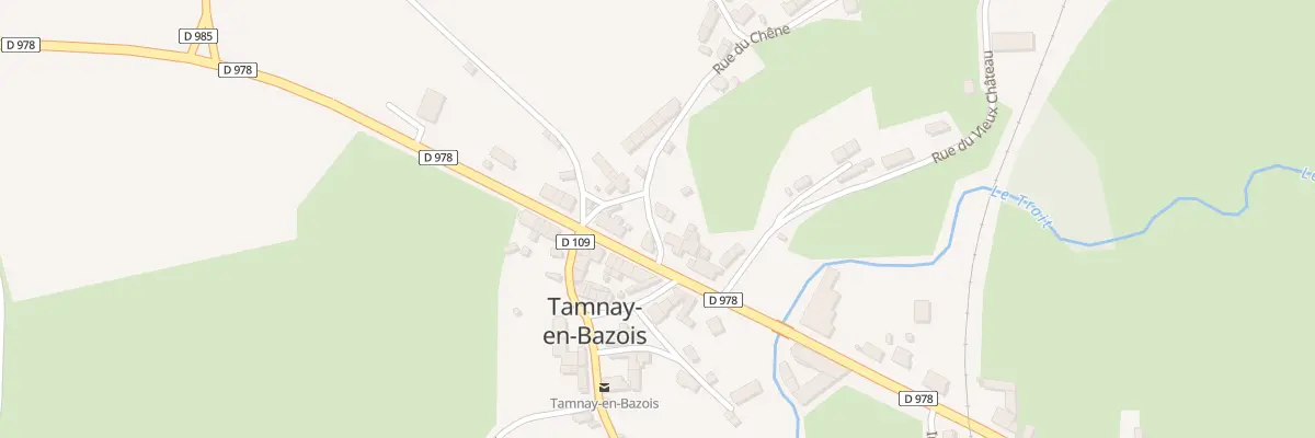 Plan du 30 Rue du Chêne à Tamnay-en-Bazois
