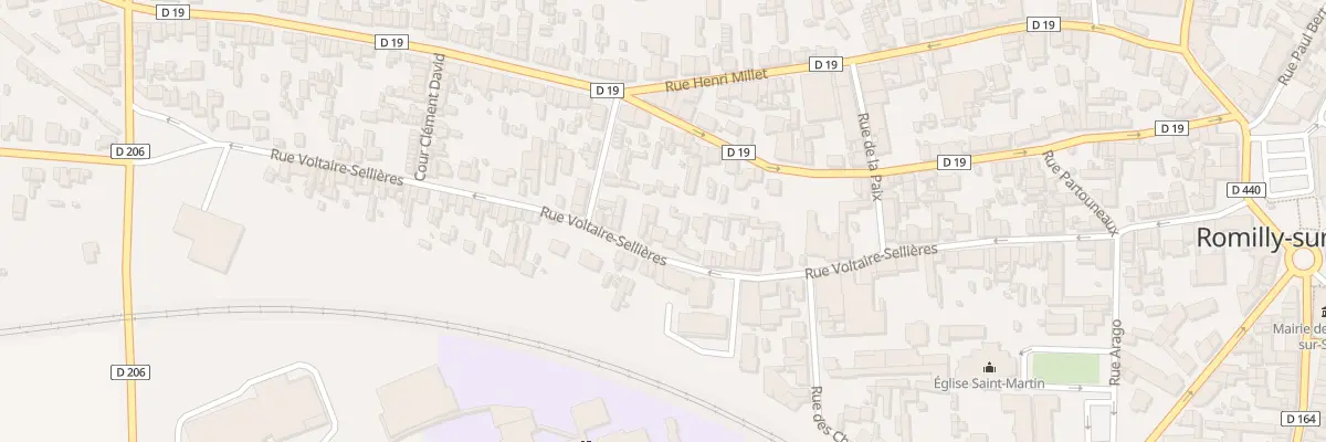 Plan du 100 Rue Voltaire Sellières à Romilly-sur-Seine
