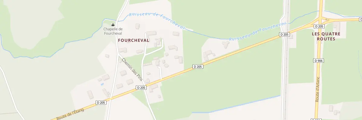 Plan du 5838 Fourcheval à Marsac-en-Livradois