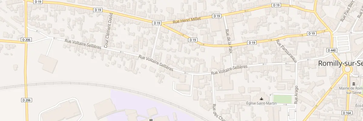 Plan du 96 Rue Voltaire Sellières à Romilly-sur-Seine