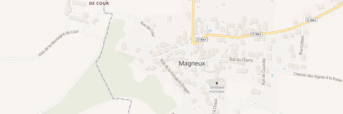 Plan du 6 Rue de Cour à Magneux