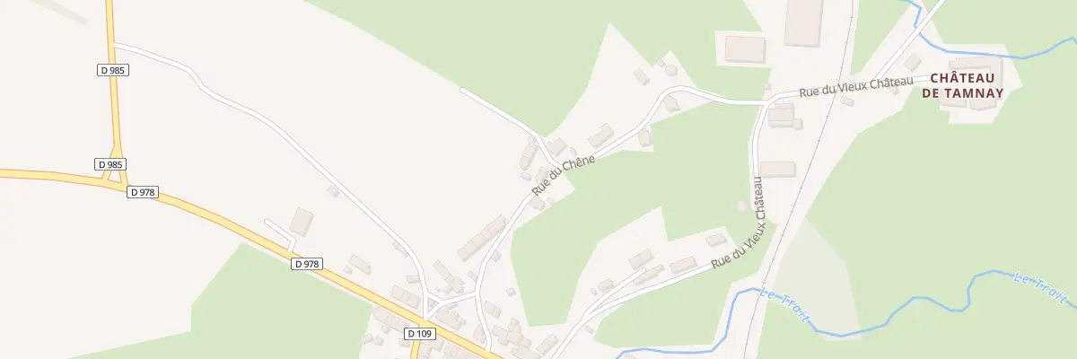 Plan du 197 Rue du Chêne à Tamnay-en-Bazois