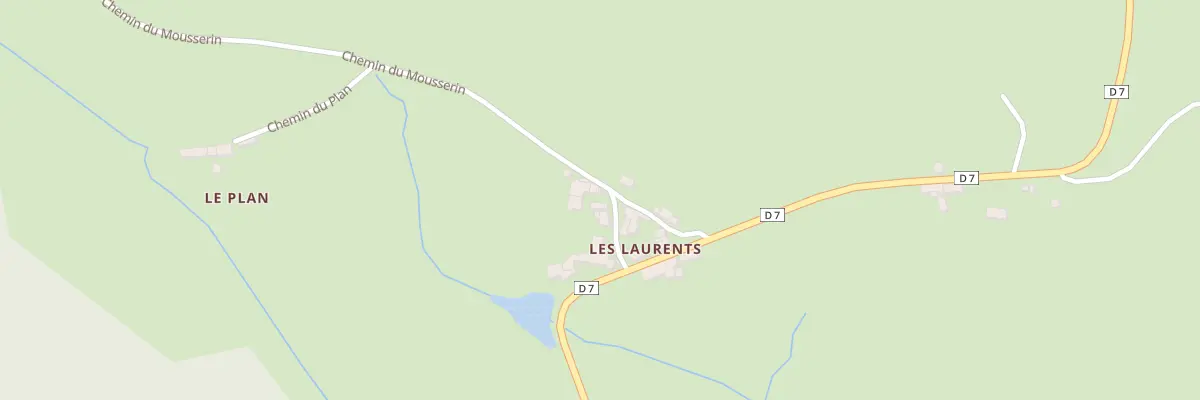 Plan du 15 Che du Mousserin à Laprugne