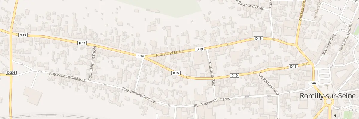 Plan du 57 Rue Henri Millet à Romilly-sur-Seine