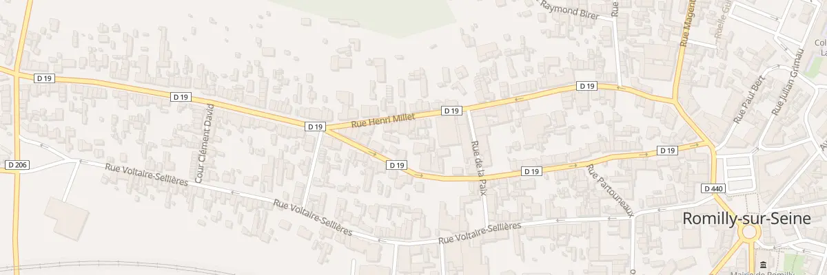 Plan du 42 Rue Partouneaux à Romilly-sur-Seine