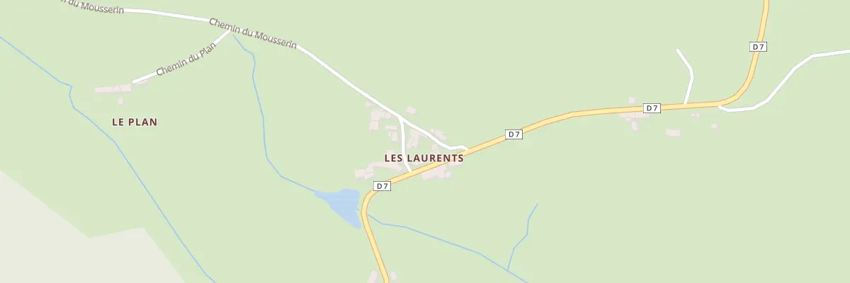 Plan du 5 Che du Mousserin à Laprugne