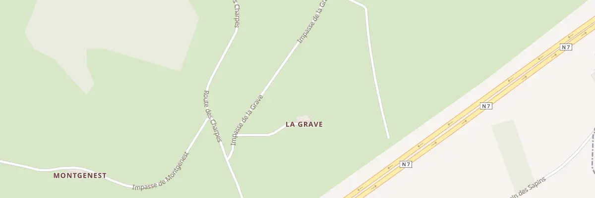 Plan du 2 Imp de la Grave à Droiturier