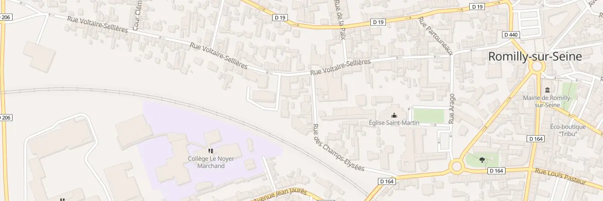 Plan du 6 Rue des Champs Elysées à Romilly-sur-Seine