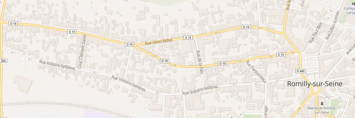 Plan du 38 Rue Partouneaux à Romilly-sur-Seine