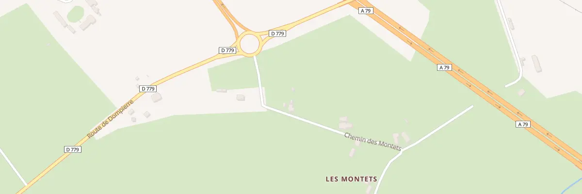 Plan du 1 Che des Montets à Diou