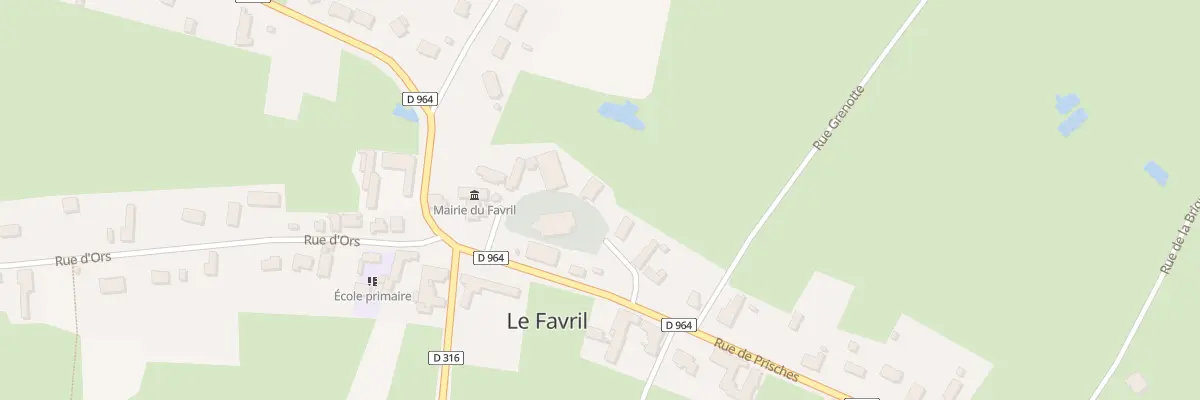 Plan du 24 Le Village au Favril