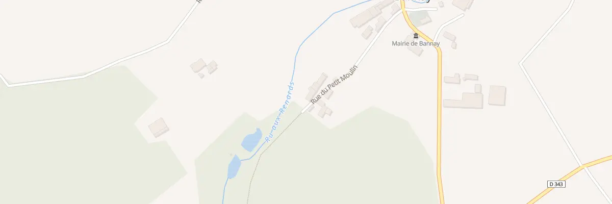 Plan du 5 Rue du Petit Moulin à Bannay