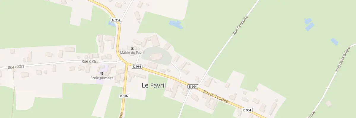 Plan du 26 Le Village au Favril