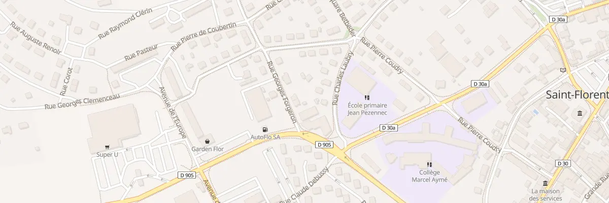 Plan du 6 Rue Georges Forgeron à Saint-Florentin