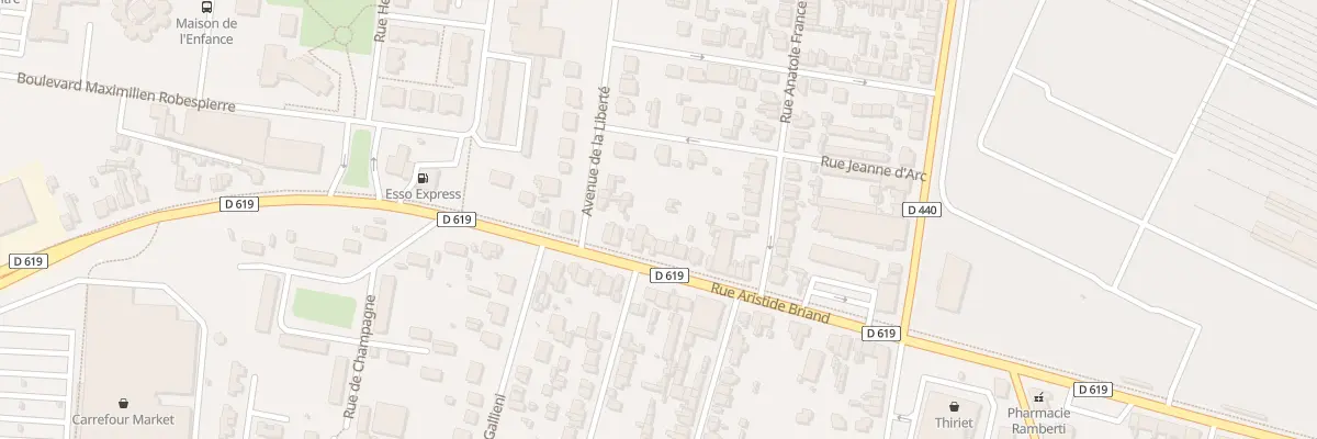 Plan du 50 Rue Aristide Briand à Romilly-sur-Seine