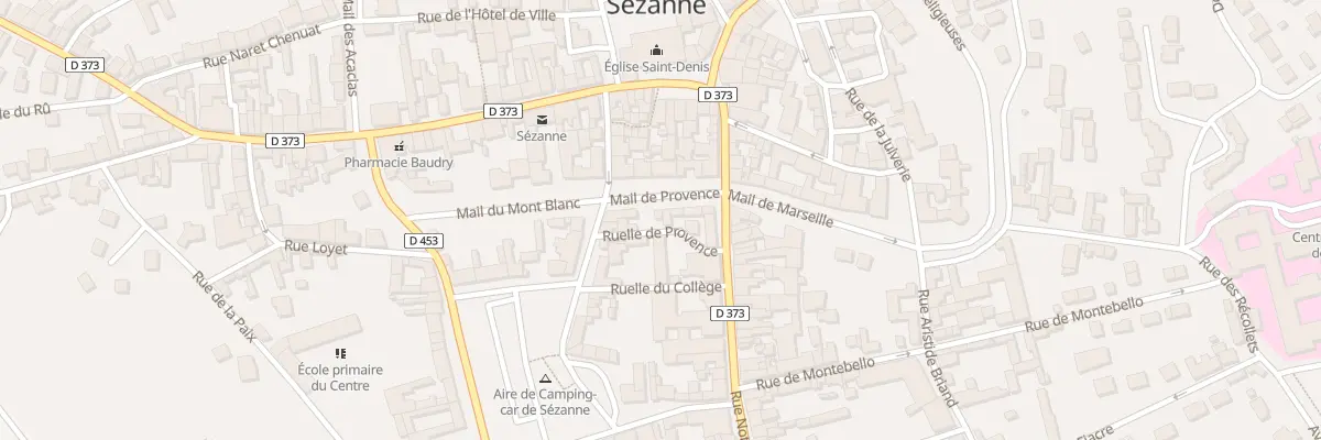Plan du 6 Mail de Provence à Sézanne